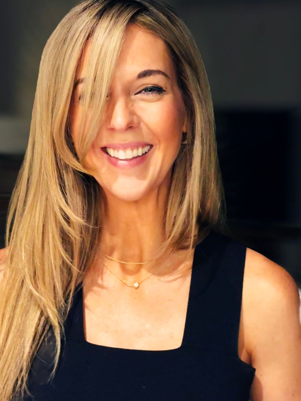 Tara Wilkins, therapist and life coach, laughing